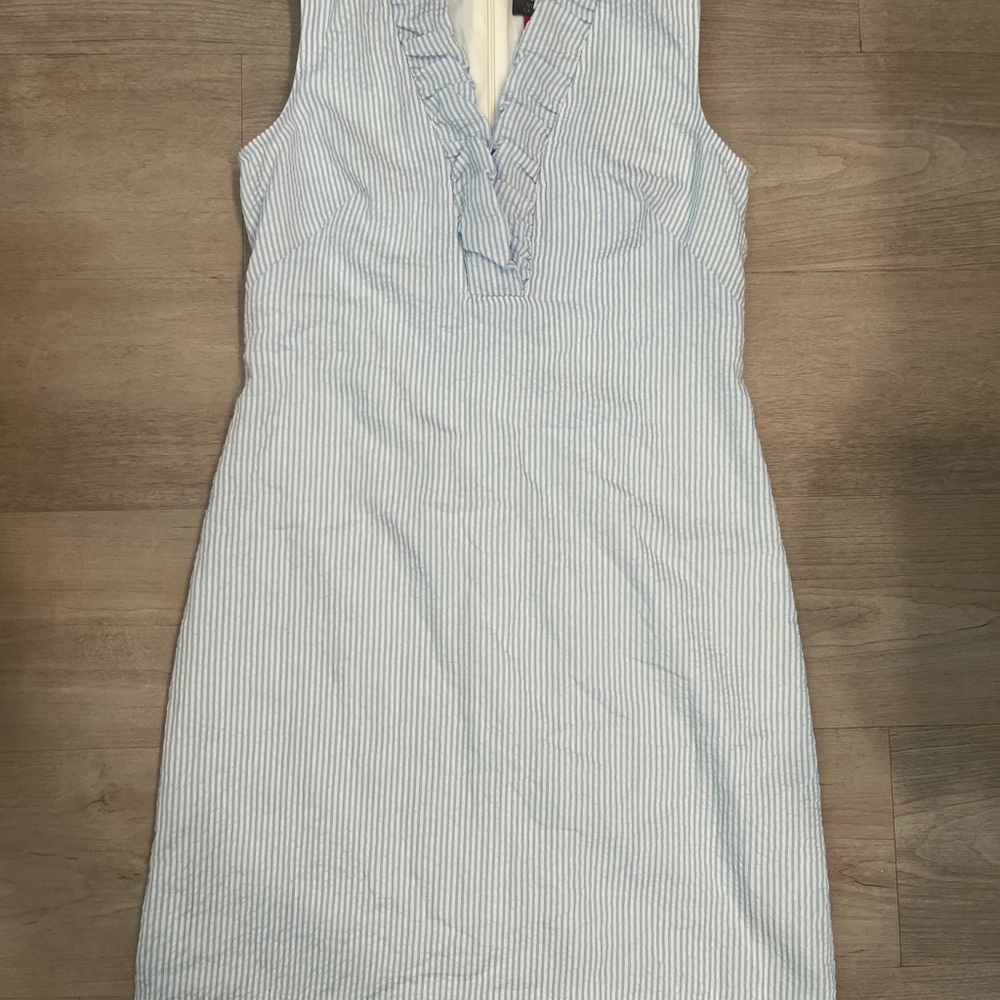 Vince Camuto Striped Ruffle Dress